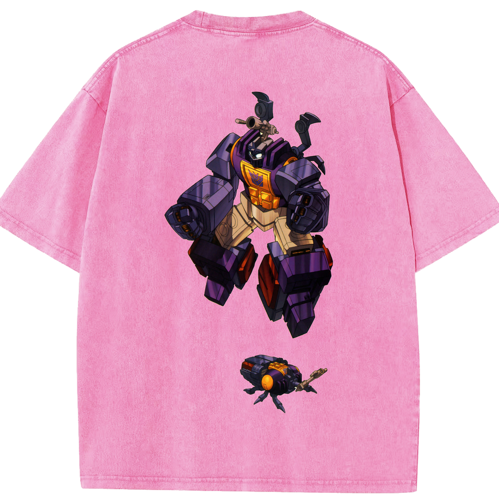 （画像用）  綿100% ヴィンテージ風 半袖Tシャツ（背面プリント）